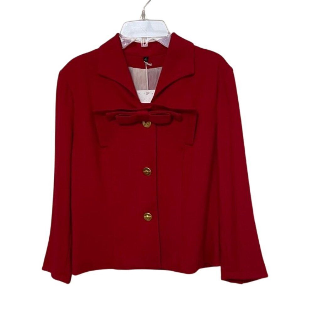 CABI Red Love Carol Beau Jacket Womens Size 4 NEW Career